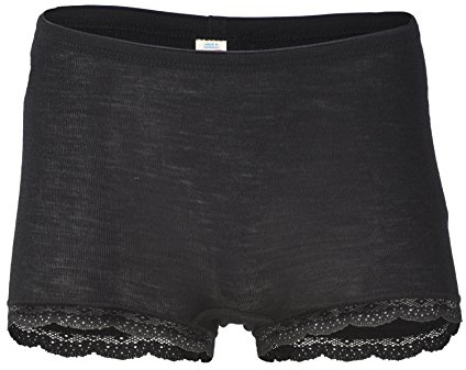 Engel Natur Pantalon en laine et soie pour femme - Noir - 44