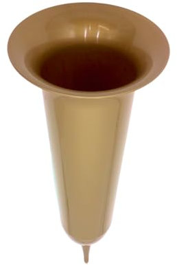 BURI Grabvase Kupfer Friedhofsvase Grabmalvase Grabdekoration Grabschmuck Friedhof