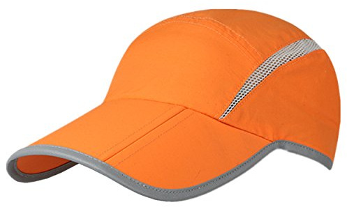 Magracy Unisex Schnelltrocknende Sportmütze Sommer Atmungsaktiv Faltbare Laufmütze mit reflektierender Krempe