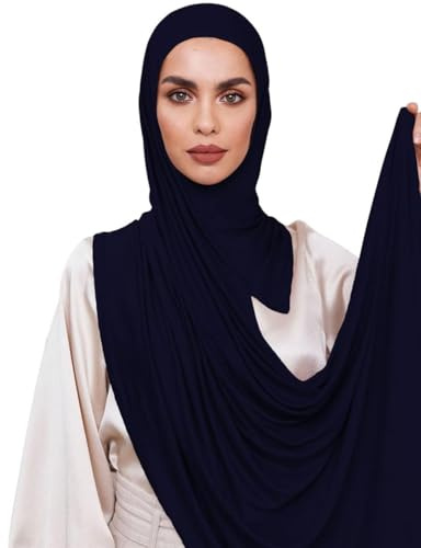 Slip-on Instant Premium Jersey Hijab Head Scarf Wrap for Muslim Women Made in Turkey