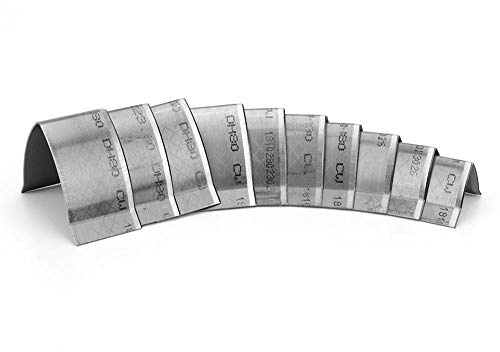 Leder Kantenschneider Set, 10 Stück, Eckenschneider Form für Brieftasche und Gürtel, Metall Stanzwerkzeug