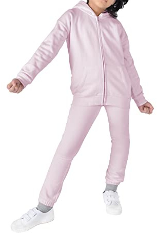 M17 Kids Unisex Zip Through Hoodie Long Sleeve Hooded Sweatshirt Jacket Top With Pocket - Lilac Purple - (11-12 Years)