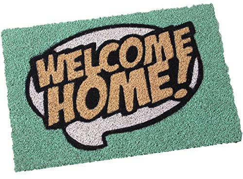 Felpudo Rectangular de Fibra de Coco con Logo Welcome Home 40x60cm