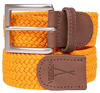 PIERROT Ceinture Tressée Élastique Made in France - Ceinture Elastique pour Femmes & Hommes Étirable avec Tissu Souple 105cm - Collab x Vertical - Garantie à Vie