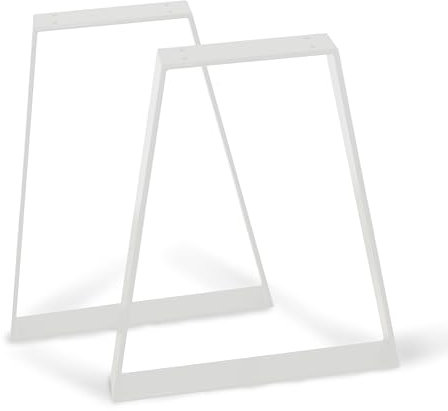 modernLOFTart Tischbeine Metall Tischkufen 2 Stück - Tischgestell Metall aus 1cm Dickem Flachstahl Gefertigt - Tischfüße für Esstisch, Schreibtischbeine, Konferenztisch Füße