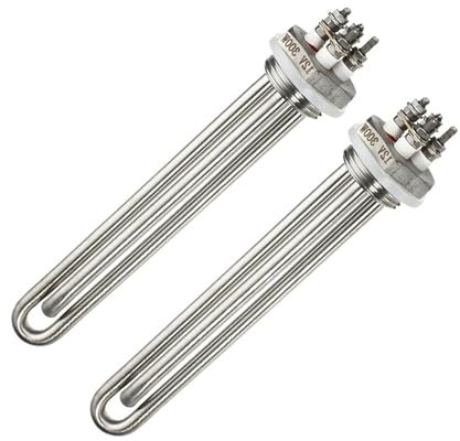 nmbhus 2 Pièces 12V Chauffe-Eau Solaire Tube Chauffant Tige Chauffante Électrique Élément Chauffant DC Tube Chauffant par Immersion