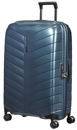 Samsonite Attrix - Spinner L, Suitcase, 75 cm, 97 L, Blue (Steel Blue)