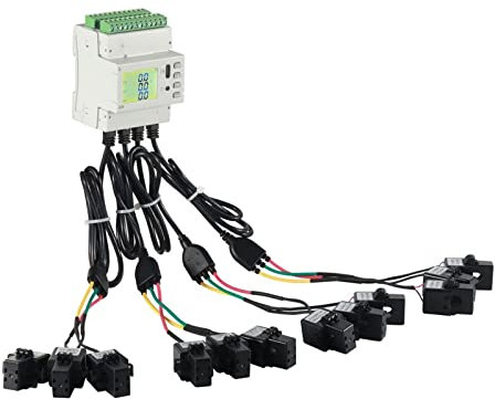 Compteur d'électricité numérique, Compteur d'énergie multi-circuits sans fil série ADW210-D36/compteur d'énergie sans fil triphasé/compteur d'énergie intelligent sans fil Surveiller et enregistrer la