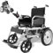 VEVOR Sedia a Rotelle Elettrica per Adulti Anziani, Portata di 120,2 kg Carrozzine Elettriche Motorizzate Pieghevoli Leggere Larghezza 444,5 mm Sedia Elettrica per Tutti Terreni, Schienale Regolabile
