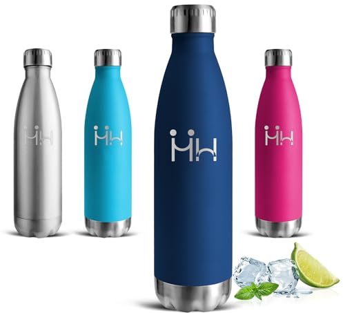 Borraccia Termica, 500 ml Borraccia Bambini, Thermos per Bevande Calde, Senza BPA, Borracce Acciaio Inox, Senza Perdite, Borracce Termiche, Acciaio Inossidabile 18/8, per Scuole, Campeggio