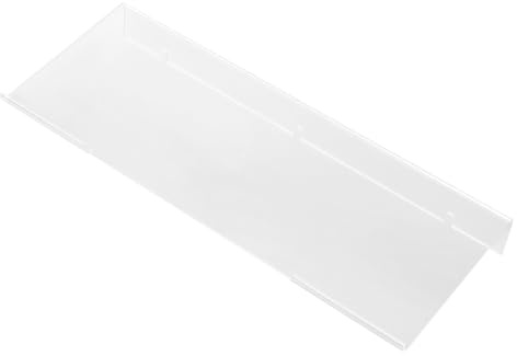 HIAKDOFT Soporte Teclado Acrílico Transparente para Ordenador Elevador Ergonómico y Resistente Organizador de Escritorio Compacto para Teclado Mecánico Accesorio para Oficina y Hogar