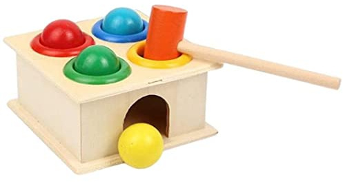 AZIDWERYQ Kinder Holz Hammer Spielzeug Pochen Bank Geschenke Spiel Kleinkind Spielzeug