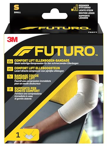 FUTURO Comfort Ellenbogen-Bandage, Größe S (23 - 25,5 cm) - Beidseitig Tragbar, Atmungsaktiv, Anatomisch und Elastisch für Kompression und Stabilität