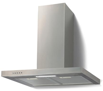 PKM 6004W Dunstabzugshaube | Wandhaube | Edelstahlgehäuse | 60 cm | Abluft | Umluft | 3 Leistungsstufen | 69dB | 365 m³/h Luftstrom | LED Beleuchtung