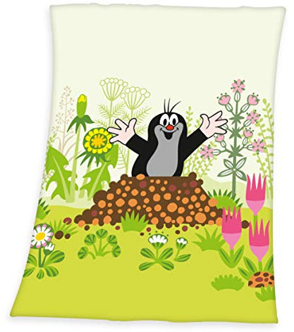 Herding LA PETITE TAUPE Couverture Pour Bébés, 75 x 100 cm, Microfibre, Multicolore