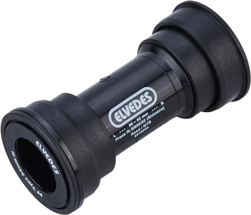 Elvedes Press-Fit BB86/92 Boitier de Pédalier Cycle E-Bike Adulte Unisexe, Noir, Standard 263398