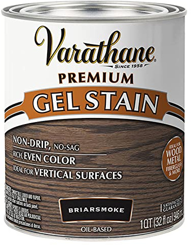 Varathane 358173 Premium Gel Stain, Quart, Briarsmoke