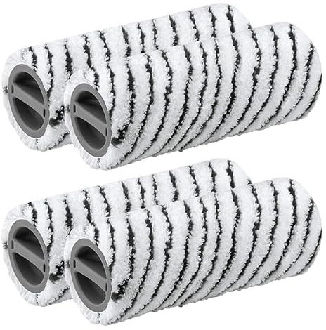 Sostituzione Spazzola a Rullo per Karcher FC3 / FC5 / FC7 Lavapavimenti - Detergente per Pavimenti Duri Microfibra Pulizia Spazzatrice Pennelli Kit (2 Set)