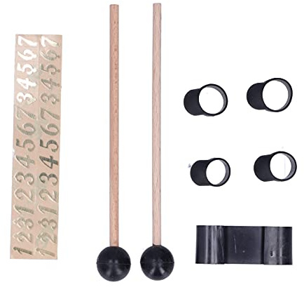 8-teiliges Drumstick Finger Sleeves Kit Ethereal Drum Round Head Stick Holder Finger Cot Percussion Zubehör für Handpan Percussion Instrument