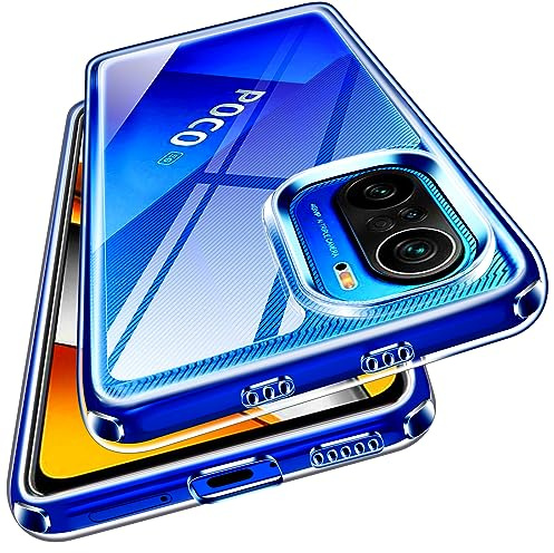 ivoler Anti-Amarillo Clara Funda para Xiaomi Poco F3 5G / Xiaomi Mi 11i, [Protección Militar] Carcasa Bumper Teléfono Antigolpes Transparente Anti-arañazos Silicona PC Duro Case