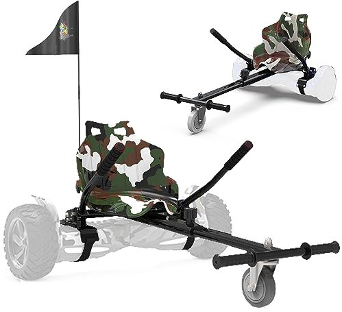 Hoverboard-Sitz, Go-Kart-Zubehör für Hoverboards, Hoverboard mit Sitz, passend für alle 6,5-10 Zwei runden selbstausgleichenden Scooter, Hoverkart für Erwachsene und Kinder