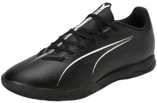 PUMA Unisex Adults Ultra 5 Play IT Soccer Shoe, PUMA Black-PUMA White, 45 EU