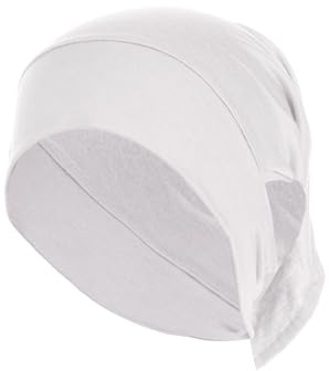 Moslem-Hijab-Untermütze mit Gehörloch Untertuch Innere Mütze Hijabs Bonnet Mütze Turban unter Mütze mit Aus Accessoires (White, One Size)