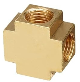Empalmador de latón for manguera, accesorio en forma de T, 3 vías, espiga for manguera, 1/8, 1/4, 3/8, 1/2 , conector de púas de cobre, adaptador acoplador de aceite de aire y agua, 1 ud. ( Color : 4