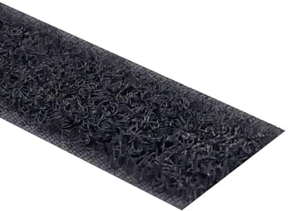 Kstar Klettband selbstklebend extra Stark, Hakenband oder Flauschband, Farbe, Breite, Länge wählbar, Klettverschluss selbstklebend (Flauschband, schwarz, 16 mm x 6 m)