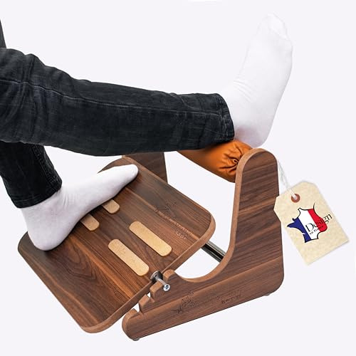 MSZERONE Fußstütze Schreibtisch mit Knöchelstütze, Höhenverstellbare Fußbank, Rutschfest und ergonomisch, Fußablage Schreibtisch aus umweltfreundlichem Material, Büro Zubehör für Home-Office