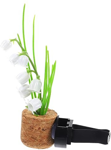 iplusmile 5stücke Kfz-luftauslass Aromaclips Dekorative Pflanzen-töpfe Für Auto-innenräume Aus Kork Gerüche Langlebig Und Stilvoll Für Frische Luft