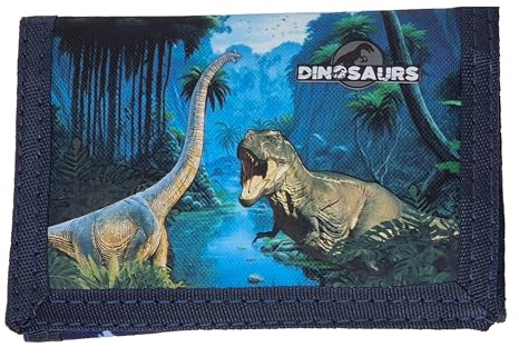 Theonoi tolle Geschenkidee Horses/Kinder Geldbörse/Geldbeutel/Portemonnaie/Brieftasche (Dinosaurier ohne Band)