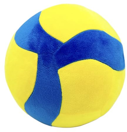 Peluche de Volleyball - Balle décorative en Peluche - Coussin de Volleyball Douillet - Coussin de Sport - Décoration de Chambre d'enfant - Coussin Doux - Cadeau de Volleyball pour Fille - Peluche