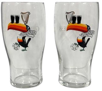 Laurie's Pub and Bar Accessories Bicchiere da pinta Guinness Premier League Tucano | Set di 2