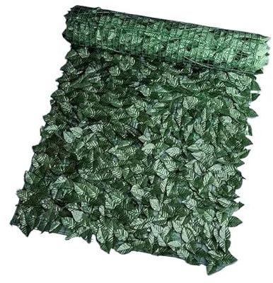 ITTRUH Treillis de lierre artificiel pour extérieur, paysage, jardin, balcon, mur de jardin, 1 x 5 m, vert