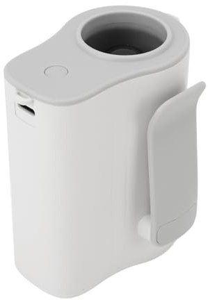 EVGATSAUTO Taille Ventilator, Adjustable 4000mAh Battery USB Rechargeable Quiet Neck Waist Fan for Travel, Beach, Camping (White)