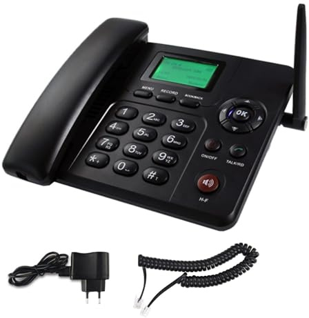 Téléphone de Bureau GSM sans Fil, Style Desktop pour Usage Domestique, avec Fente à Carte SIM, Main Libre, SMS, Radio, Prend en Charge Plusieurs Langues, pour Maison et Bureau.