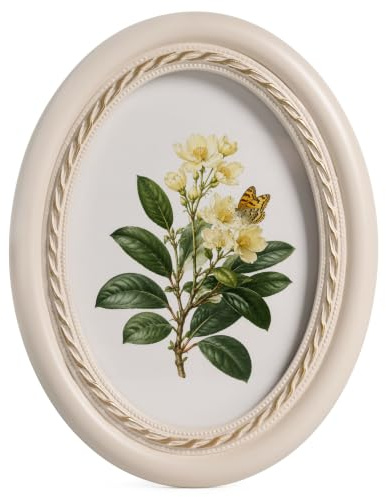 Afuly 5x7 Oval Picture Frame White Photo Frame