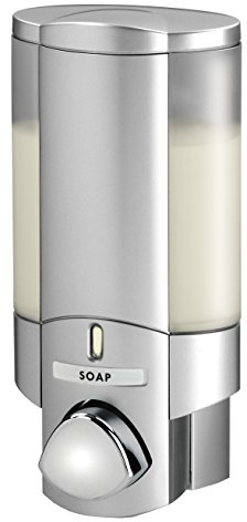 Better Living Aviva Seifenspender für 1 Flasche, Satin Silver 1-Chamber Satin-Silberfarben