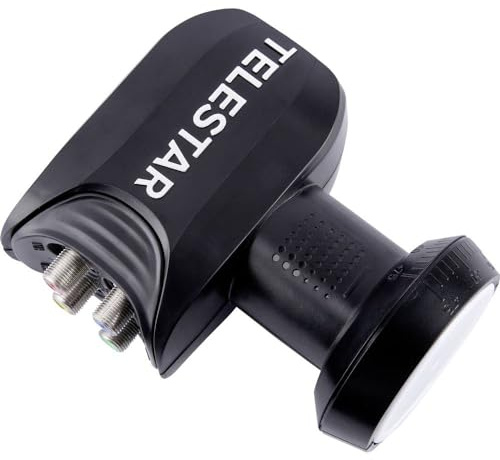 TELESTAR SKYQUATRO HC - Digital Quattro LNB (Full HD, HDTV, 4K, 3D, Ultra HD - Premium LNB mit Wetterschutz) schwarz