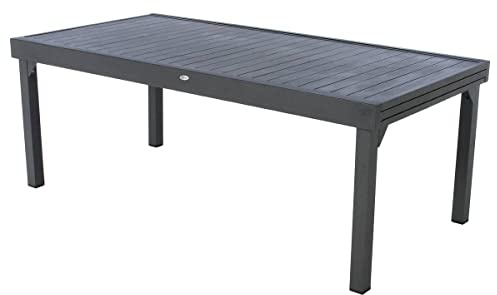 Hespéride - Table de Jardin Extensible Piazza Graphite