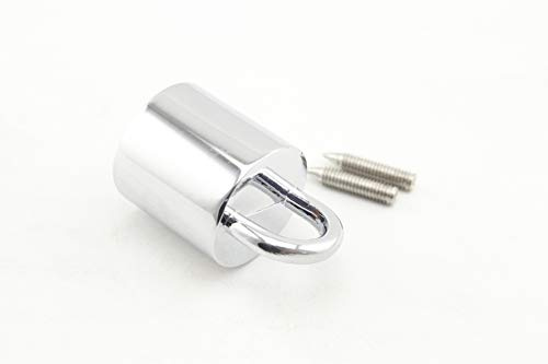 15 mm Zink-Legierung Kordelend-Ende Schnapphaken Kordelendkappe Stopper mit Ring für Absperrseil und Kordel-Armaturen P31