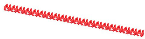 Aexit 20 Unids Letras + Etiquetas de Cable de Red Marcadores Rojos para Cable de (model: O1713IV-6670PT) 4.0-6.0mm de Diámetro