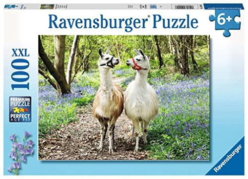 Ravensburger Kinderpuzzle - 12941 Flauschige Freundschaft - Lama-Puzzle für Kinder ab 6 Jahren, mit 100 Teilen im XXL-Format