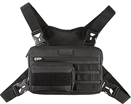 Fitdom Unisex-Erwachsene Cp-2 Gepäck-Kuriertasche, Schwarz