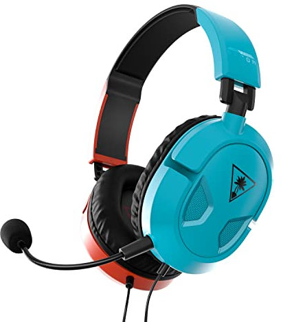 Turtle Beach Recon 50 Red/Blue Gaming Headset for Xbox Series X|S, Xbox One, PS5, PS4, PC & Mobile with 3.5mm Connection