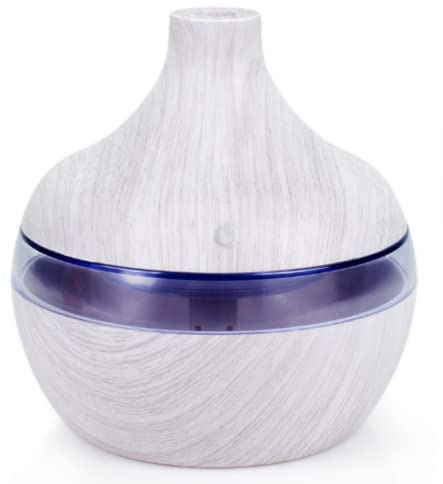 anso Humidificador de Aroma Ultrasónico LED, Difusor de Aceite Esencial, Purificador de Aire de Aromaterapia, Atomizador (Color Claro)