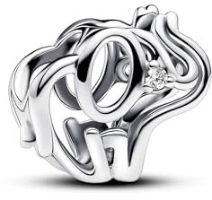 Pandora Moments Charm Éléphant en argent sterling avec zircones cubiques transparentes