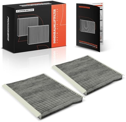 Frankberg 2x Cabin Air Filter with activated charcoal 971331P000 | Compatible with: Bravo II 198, iX20 JC, Venga YN, Stilo 192, Delta III 844, Stilo Multi Wagon 192