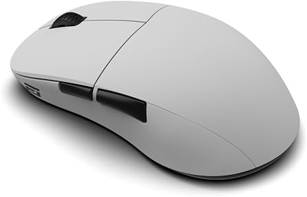 ENDGAME GEAR XM2w 4k Wireless Gaming Maus, kabellos - weiß | Gaming Maus, 4000Hz Polling, Kailh GX Switches, PAW3395 Sensor, Claw Grip Esports für FPS PC